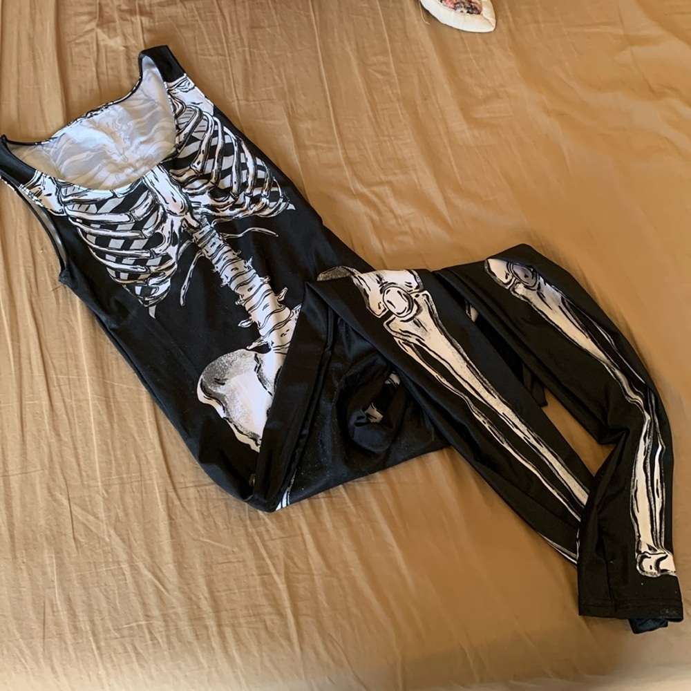 Skeleton Body Suit Halloween Costume